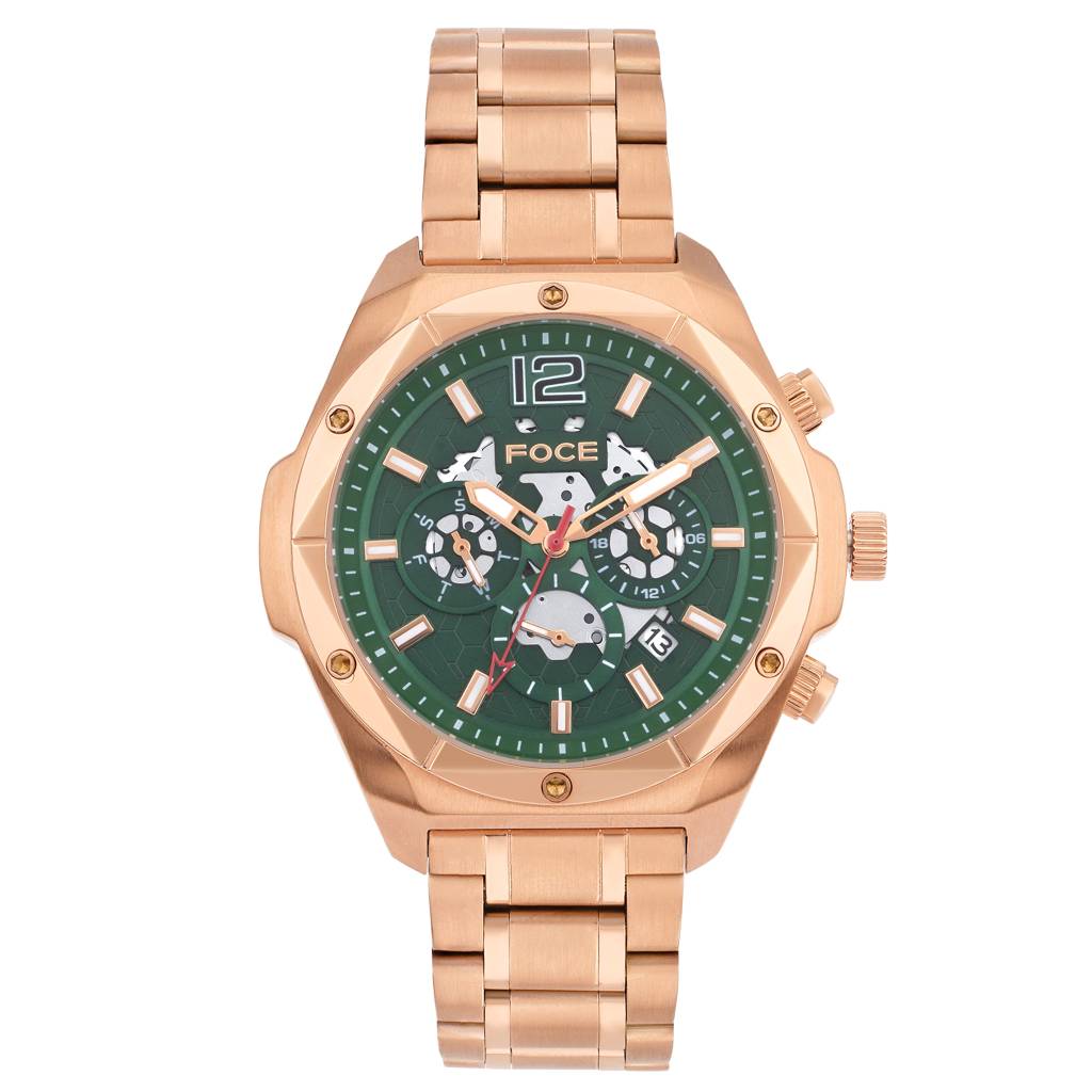 Men’S Quartz Stainless Steel Multifunction Watch | 24Hr Subdial At 3, Day Subdial At 9, Date Window At 4:30, Dua : FC11932GRG2