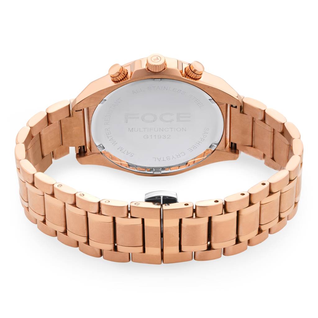 Men’S Quartz Stainless Steel Multifunction Watch | 24Hr Subdial At 3, Day Subdial At 9, Date Window At 4:30, Dua : FC11932GRG2