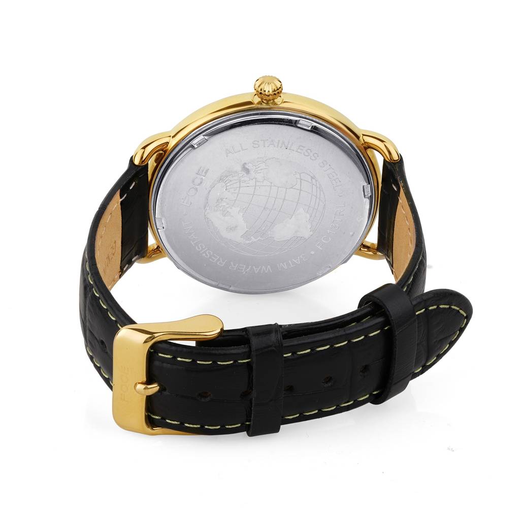 Men'S Analog Watch, Day & Date Subdials, Curved Dome Glass, Premium Design – Model Fc11Bbl : FC11GGLGREEN
