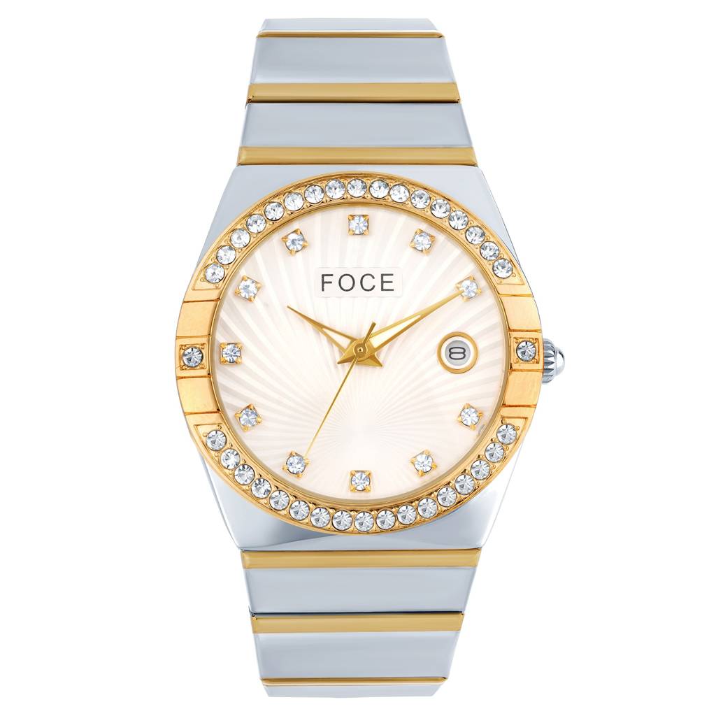 Men'S Analog Wristwatch | Stainless Steel Strap | Date Window | Luxury Formal & Office Wear Watch | Water-Resis : FCW4821GGT01