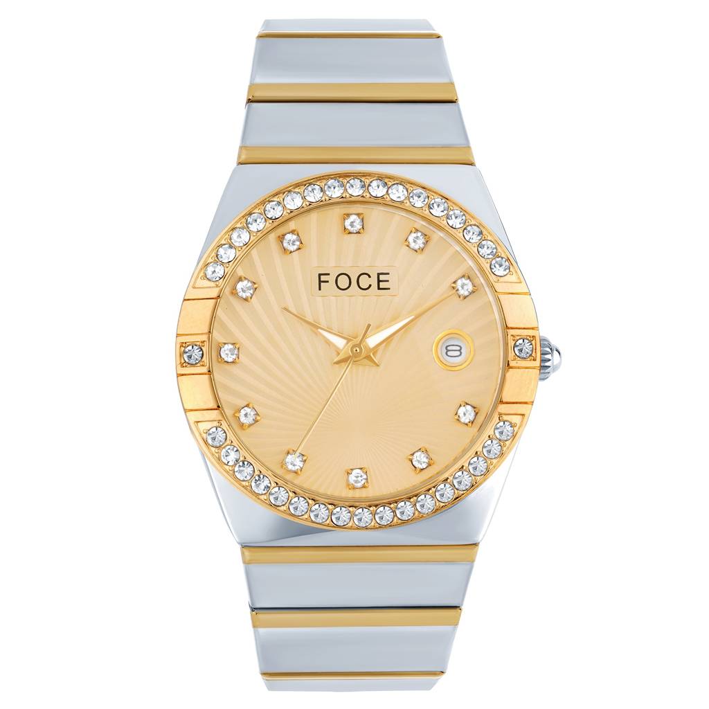 Men'S Analog Wristwatch | Stainless Steel Strap | Date Window | Luxury Formal & Office Wear Watch | Water-Resis : FCW4821GGT07