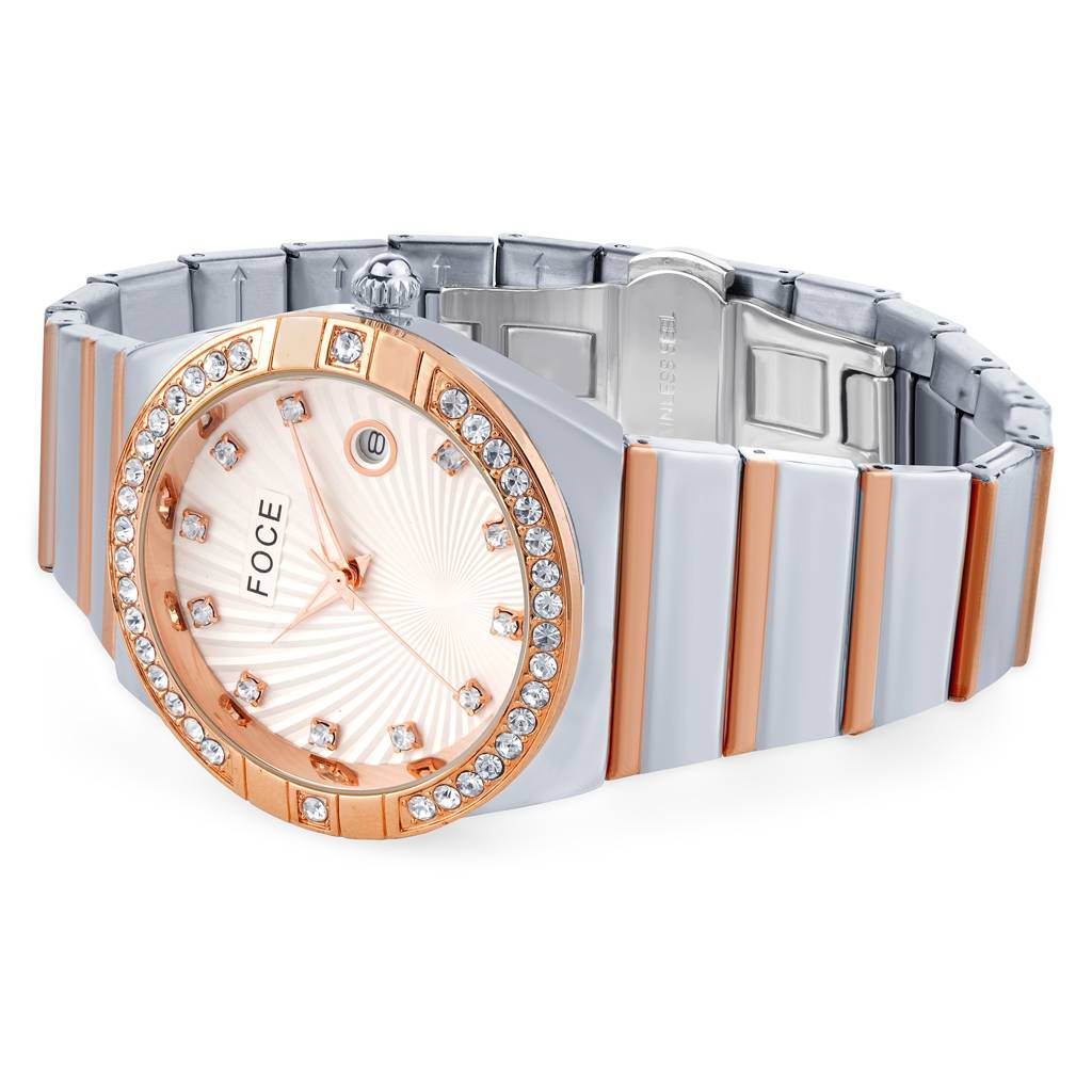 Men'S Analog Wristwatch | Stainless Steel Strap | Date Window | Luxury Formal & Office Wear Watch | Water-Resis : FCW4821GRT01