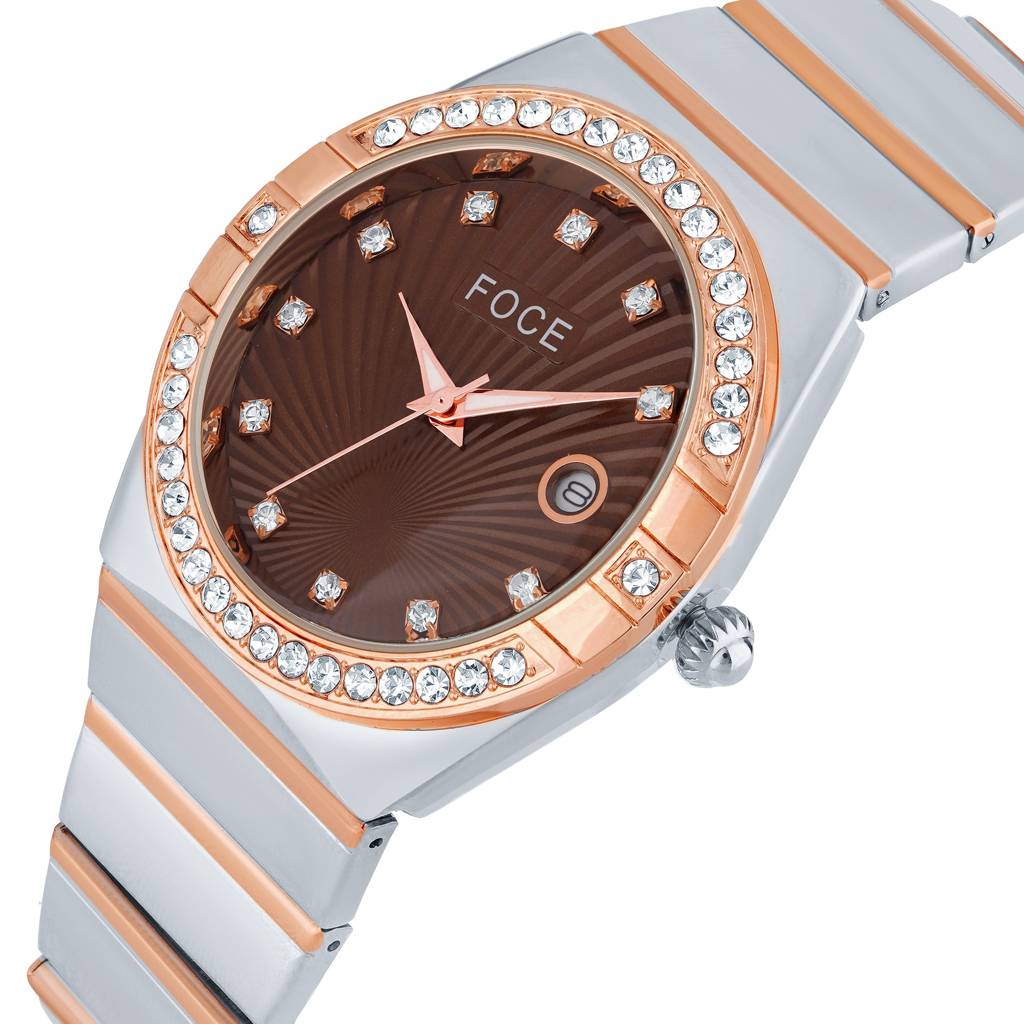 Men'S Analog Wristwatch | Stainless Steel Strap | Date Window | Luxury Formal & Office Wear Watch | Water-Resis : FCW4821GRT06