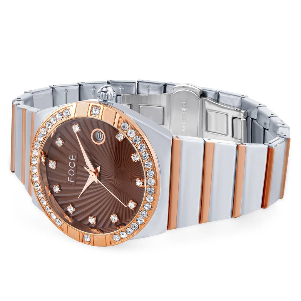 Men'S Analog Wristwatch | Stainless Steel Strap | Date Window | Luxury Formal & Office Wear Watch | Water-Resis : FCW4821GRT06