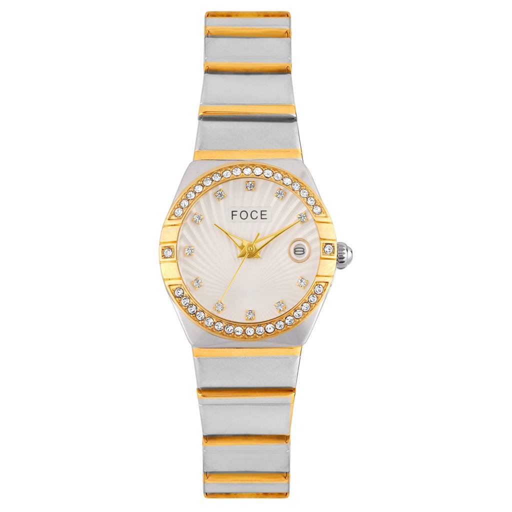 Women'S Analog Wristwatch | Stainless Steel Strap | Date Window | Luxury Formal & Office Wear Watch | Water-Res : FCW4821LGT01