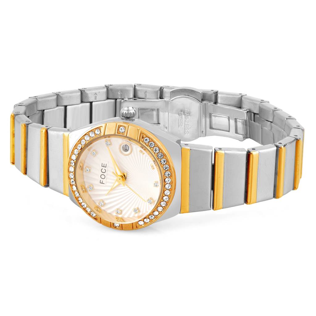 Women'S Analog Wristwatch | Stainless Steel Strap | Date Window | Luxury Formal & Office Wear Watch | Water-Res : FCW4821LGT01