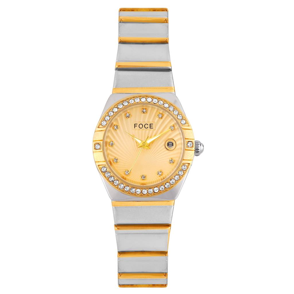 Women'S Analog Wristwatch | Stainless Steel Strap | Date Window | Luxury Formal & Office Wear Watch | Water-Res : FCW4821LGT07