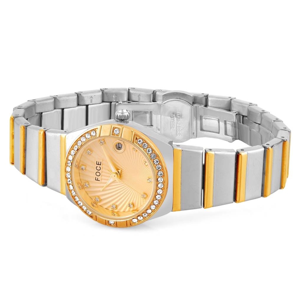 Women'S Analog Wristwatch | Stainless Steel Strap | Date Window | Luxury Formal & Office Wear Watch | Water-Res : FCW4821LGT07