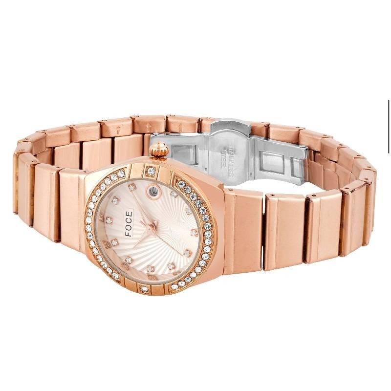 Women'S Analog Wristwatch | Stainless Steel Strap | Date Window | Luxury Formal & Office Wear Watch | Water-Res : FCW4821LRG01