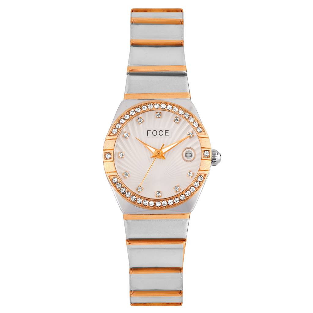 Women'S Analog Wristwatch | Stainless Steel Strap | Date Window | Luxury Formal & Office Wear Watch | Water-Res : FCW4821LRT01