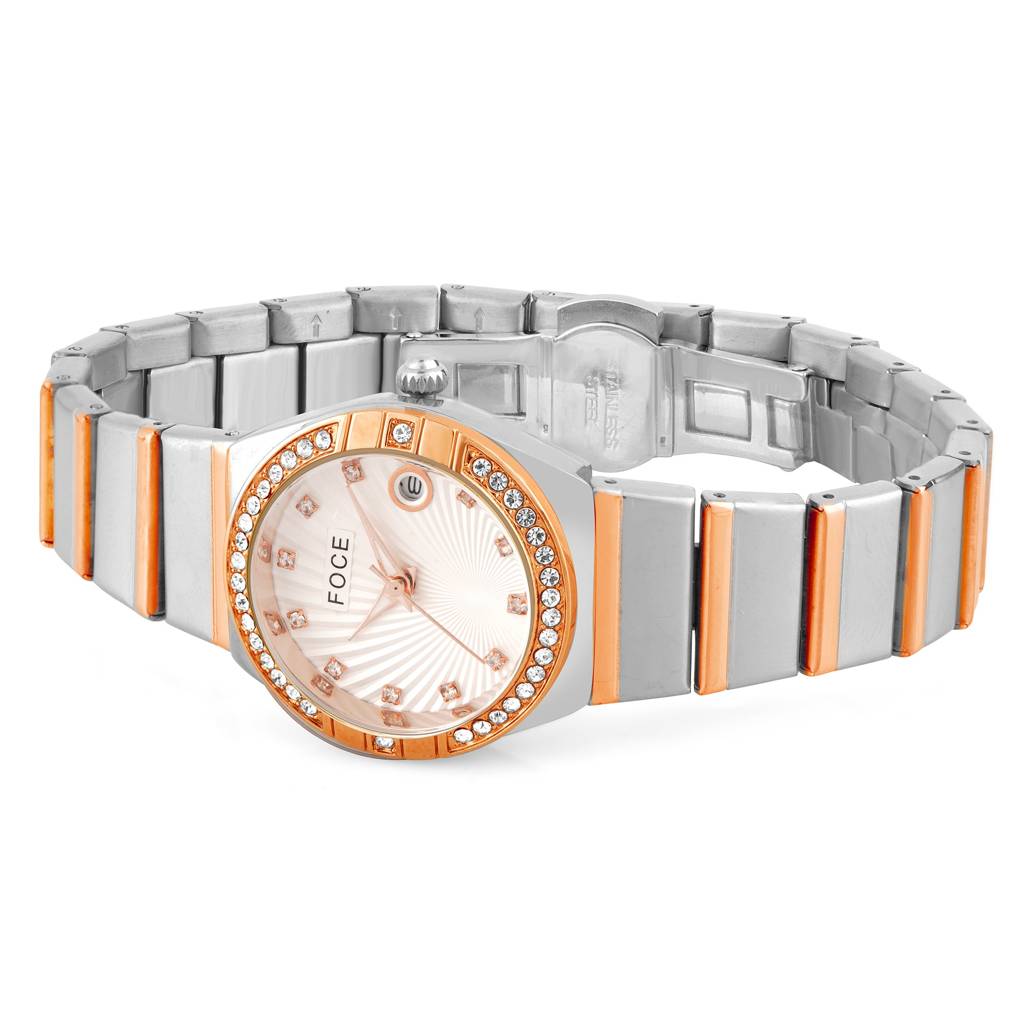 Women'S Analog Wristwatch | Stainless Steel Strap | Date Window | Luxury Formal & Office Wear Watch | Water-Res : FCW4821LRT01