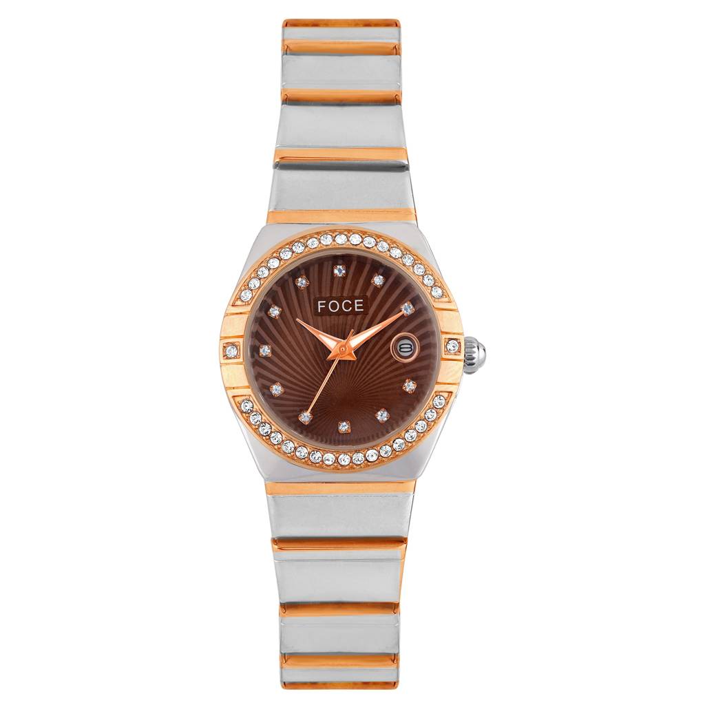 Women'S Analog Wristwatch | Stainless Steel Strap | Date Window | Luxury Formal & Office Wear Watch | Water-Res : FCW4821LRT06