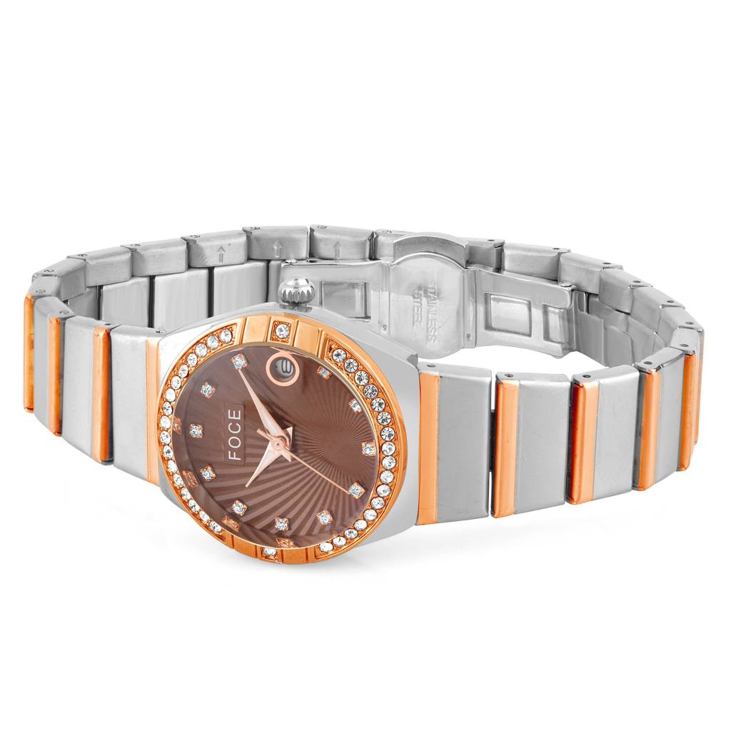 Women'S Analog Wristwatch | Stainless Steel Strap | Date Window | Luxury Formal & Office Wear Watch | Water-Res : FCW4821LRT06