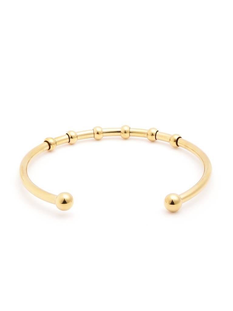 18Kt Gold Plated Evil Eye Cuff Link Bracelet : FJB5536