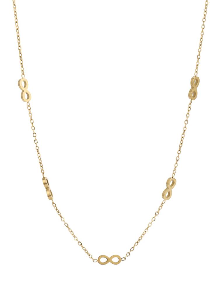Gold Plated Multiple Infinity Necklace : FJN5494