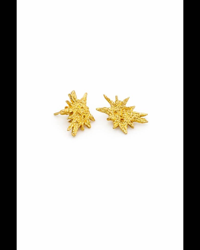 24K Gold Plated Flarepoint Studs : 0323