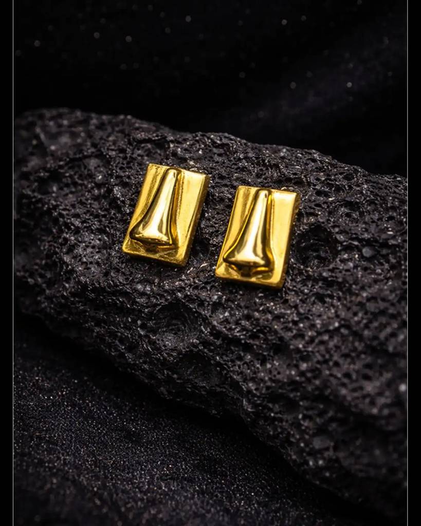 24K Gold Plated Molten Fold Ear Cuff : 0328