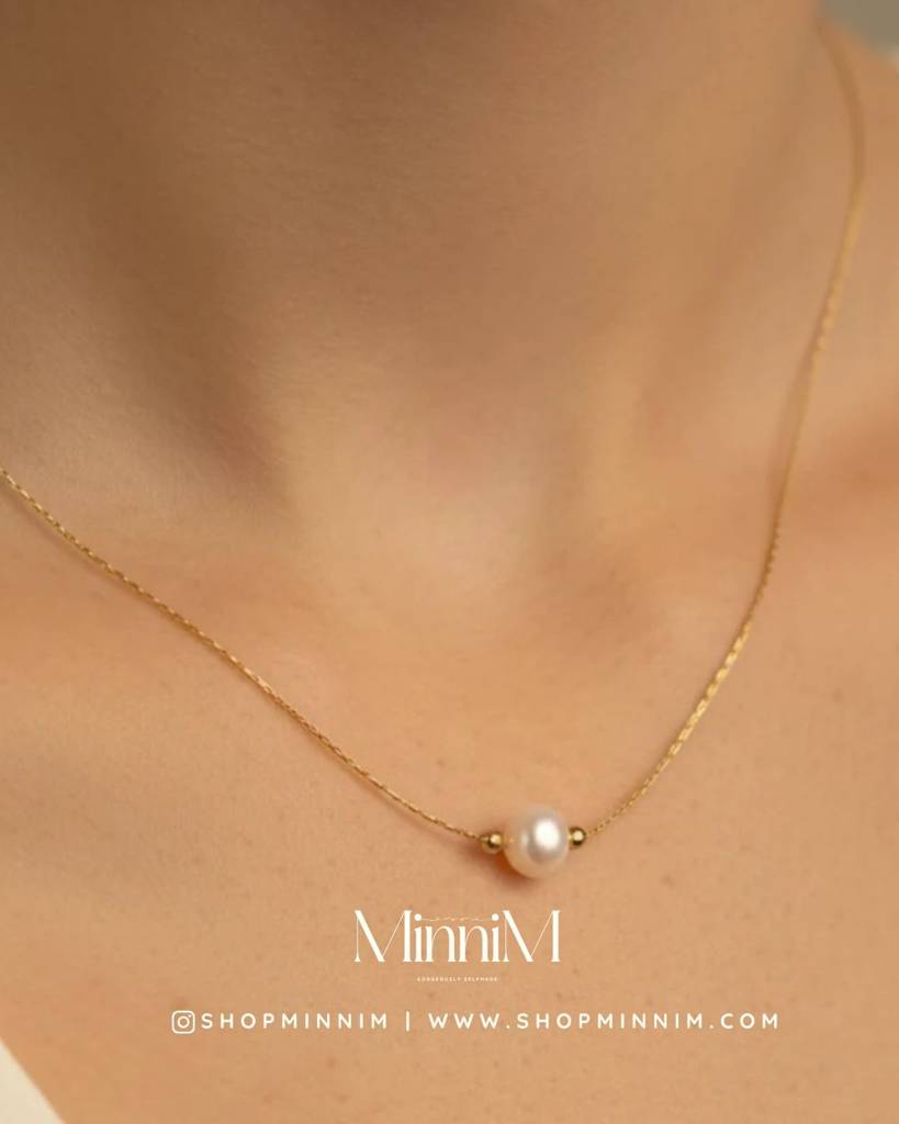 14K Gold-Filled Freshwater Pearl Necklace | Gold Infused Jewellery : FPN14GF1