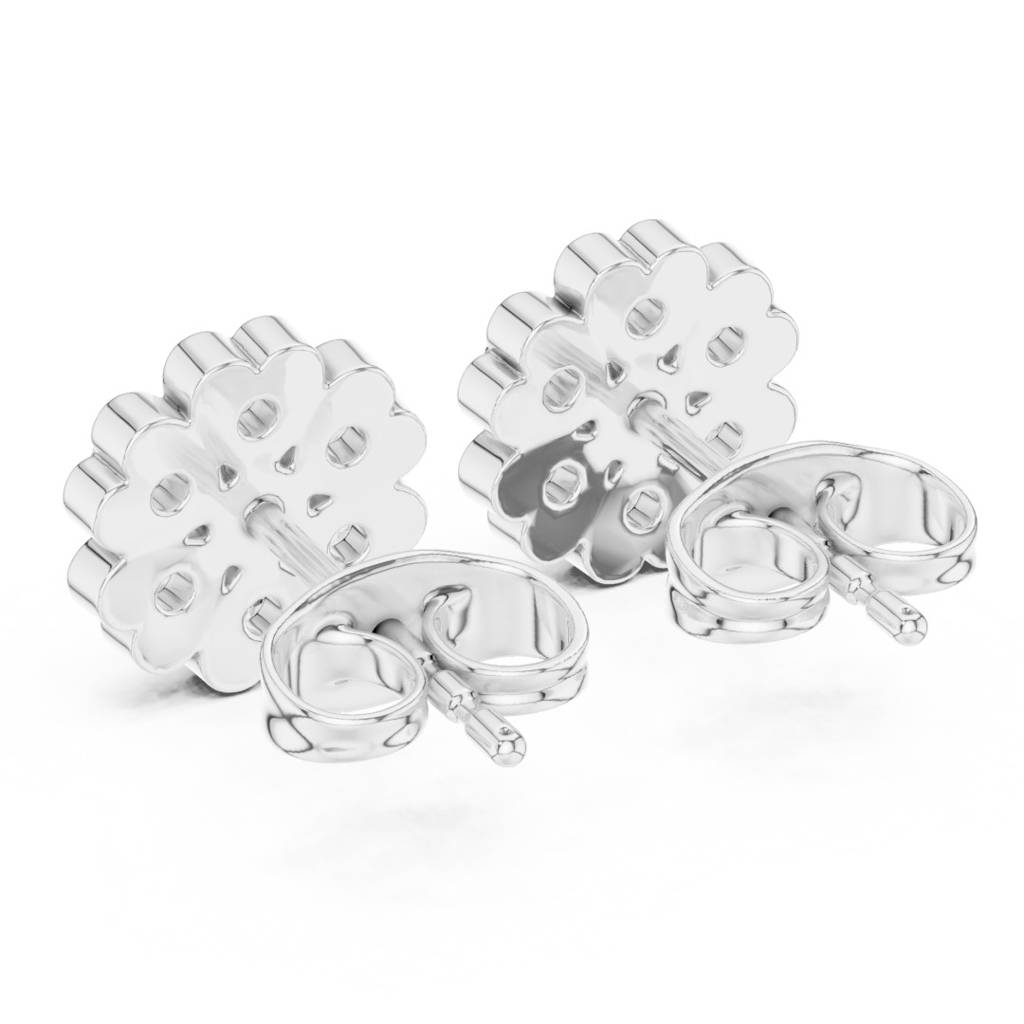Round Diamond Flower Earrings : ER20004