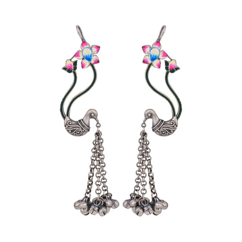 Bird Ear Jacket Earring : S24AJER300SLV