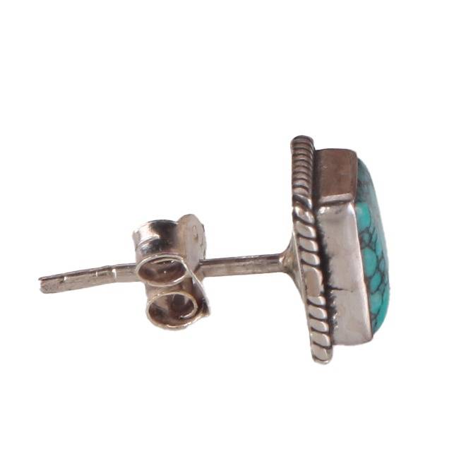 925 Sterling Silver Turquoise Earrings For Women | Tribal Inspired  Jewelry : FU-0115-2