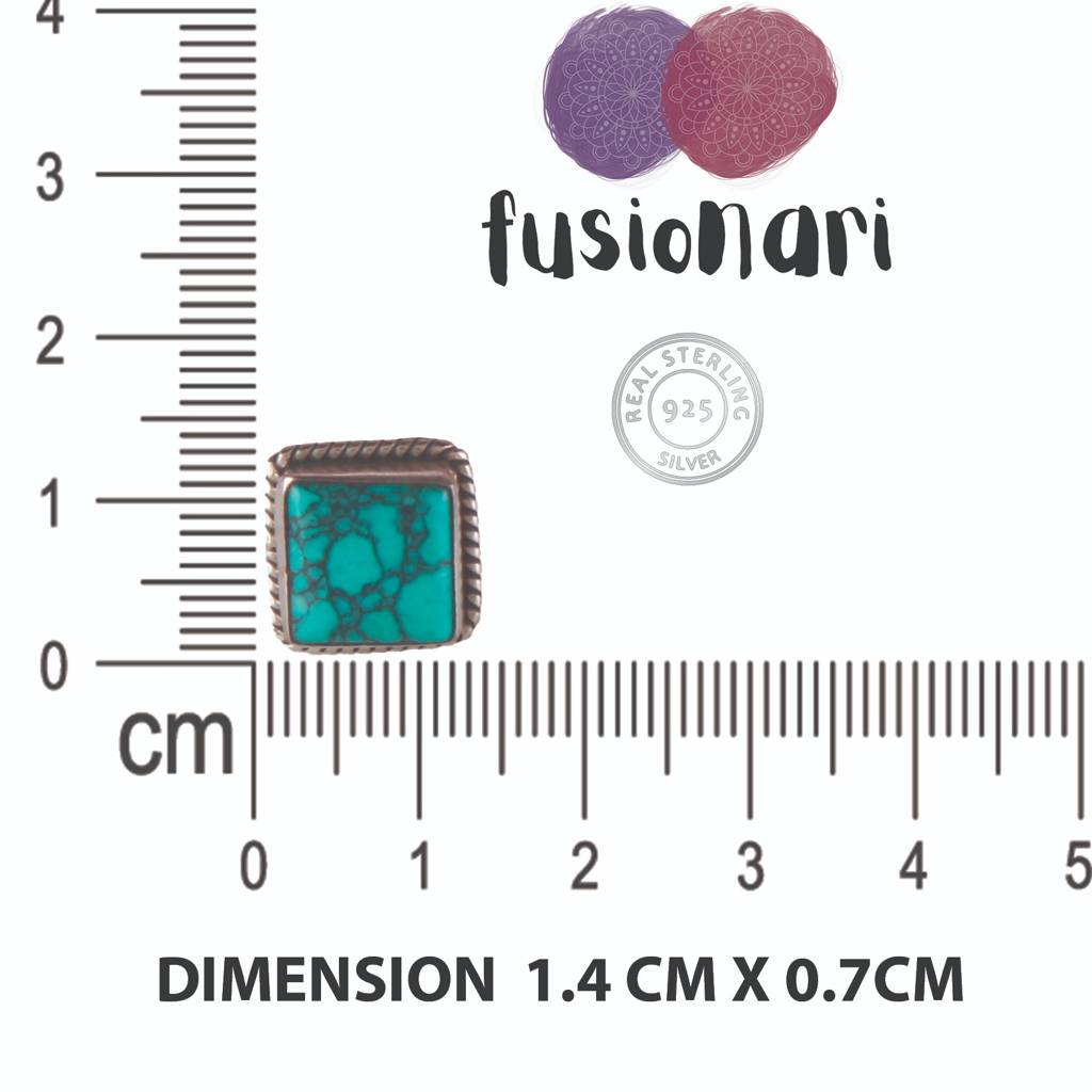 925 Sterling Silver Turquoise Earrings For Women | Tribal Inspired  Jewelry : FU-0115-2