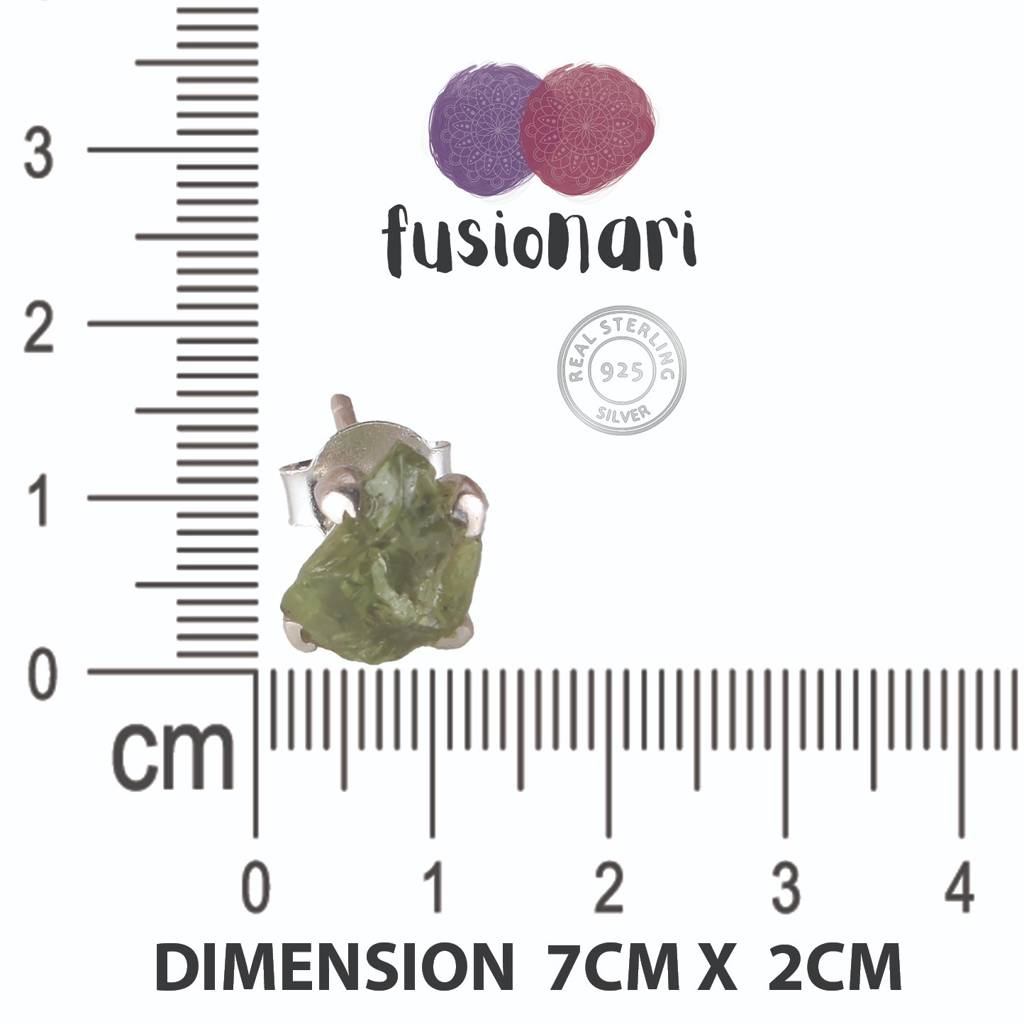 925 Sterling Silver Peridot Earrings For Women |  Birthstone Healing Jewelry : FU-0116-4