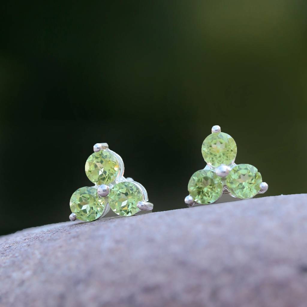 925 Sterling Silver Earrings For Women | Natural Gemstone Drop Earrings | Elegant Party Wear Jewelry : FU-0218