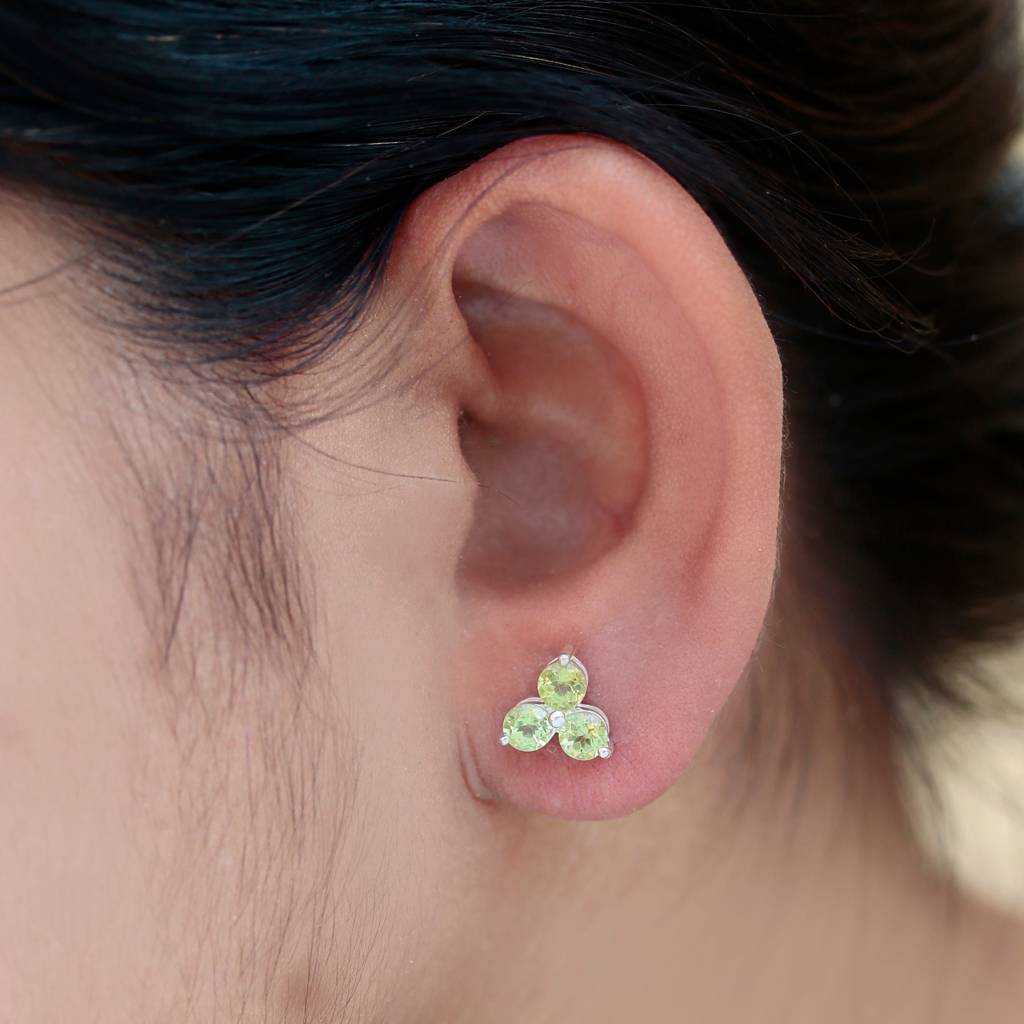925 Sterling Silver Earrings For Women | Natural Gemstone Drop Earrings | Elegant Party Wear Jewelry : FU-0218