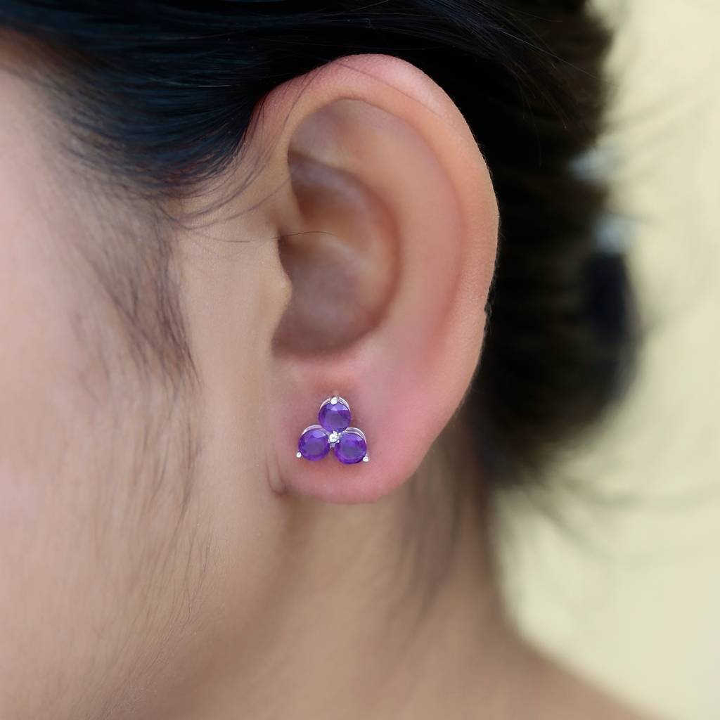 925 Sterling Silver Earrings For Women | Natural Gemstone Drop Earrings | Elegant Party Wear Jewelry : FU-0220