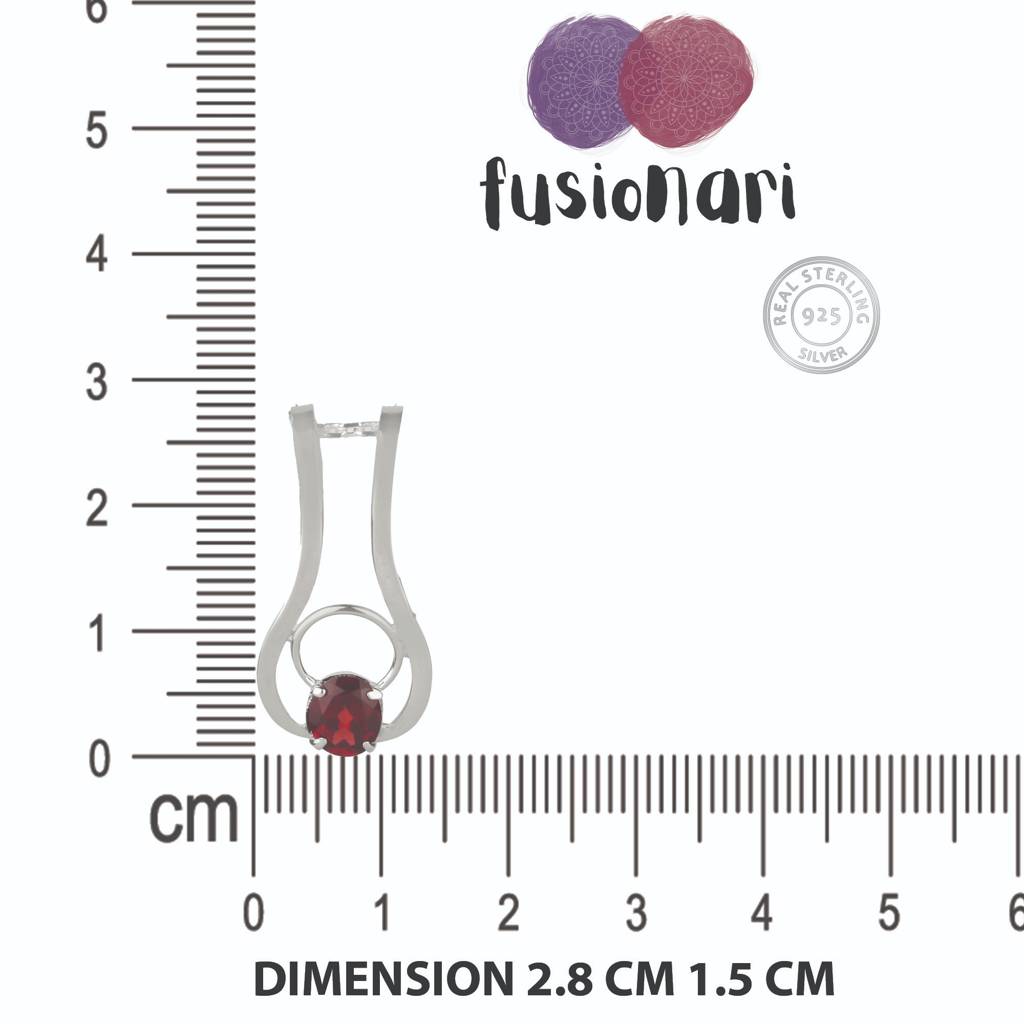 925 Silver Amethyst Pendant With 18In Chain For Women | Purple Crystal Jewelry | Meditation & Healing : FU-0664-C