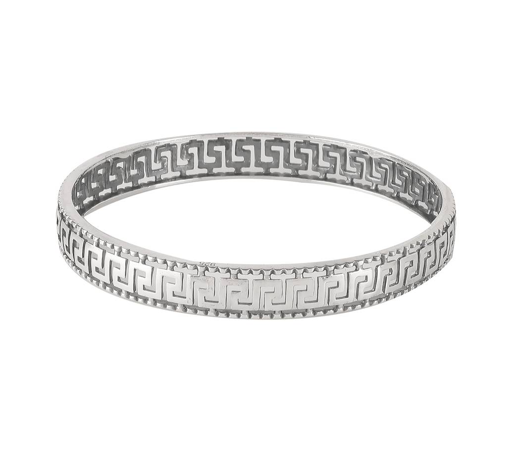 925 Sterling Silver Bangle For Women | Elegant Minimalist Jewelry | Classic Silver Bracelet : FU-0675