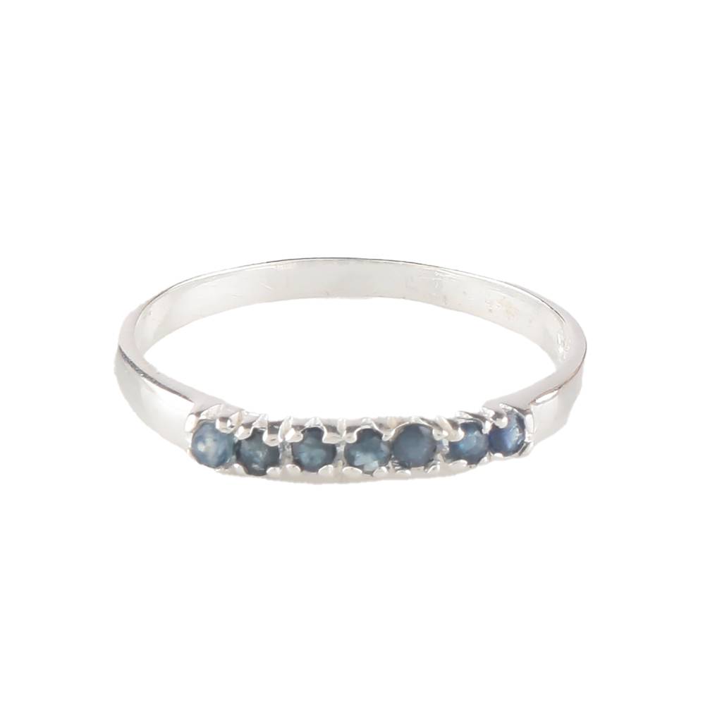 925 Sterling Silver Blue Sapphire Ring For Women | Luxury Royal Blue Stone Jewelry | Wedding & Formal Wear : FU-0698