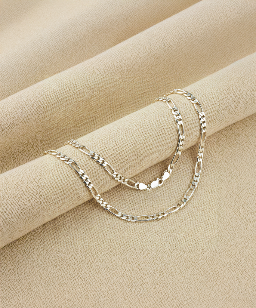 Italian Diamond-Cut Figaro Chain : FUF1006CS22INFL
