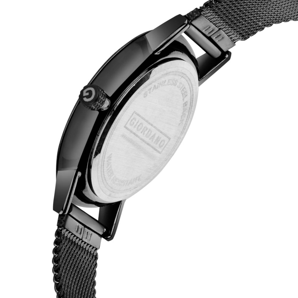 Analog Stylish Watch For Couple With Stylish Dial With Roman Indicess And Mesh Metal Strap : GD-1172-SETA-66