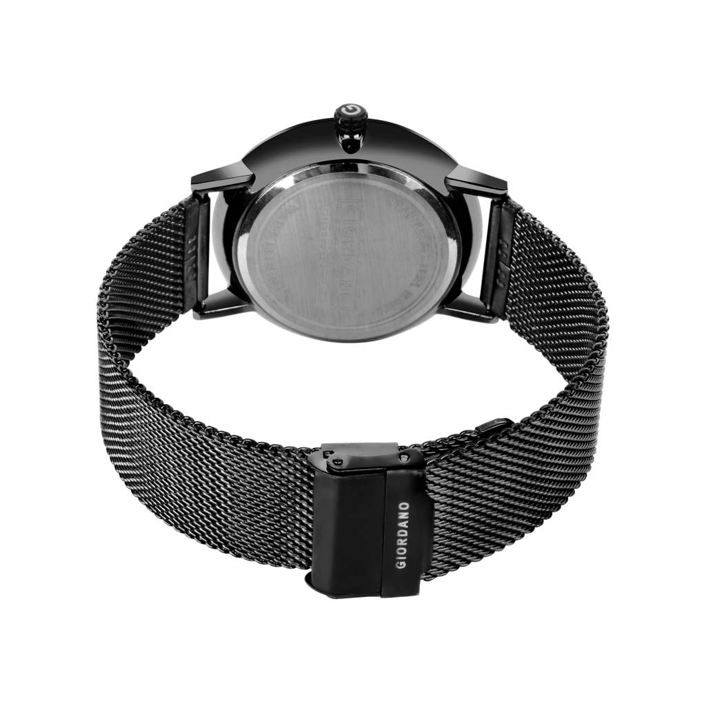 Analog Stylish Watch For Couple With Stylish Dial With Roman Indicess And Mesh Metal Strap : GD-1172-SETA-66