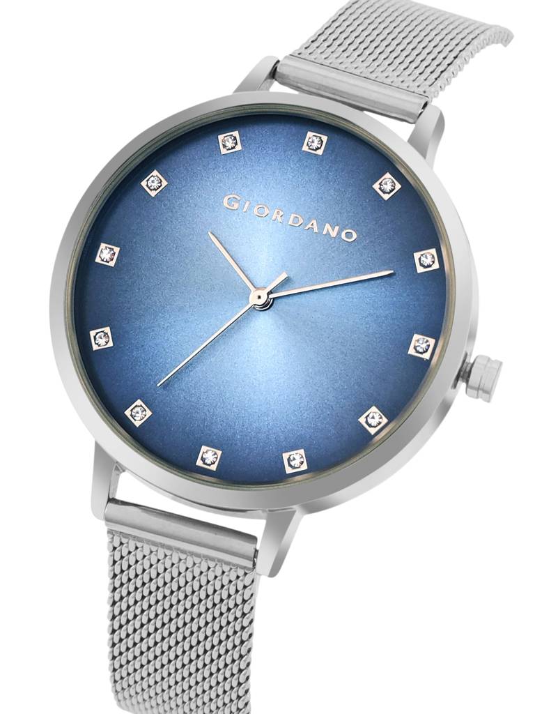 Analog Wrist Watch For Women Stylish Metal Strap With Water Resistant 3 Hand Mechanism For Girls & Ladies To Comp : GD-4208-11