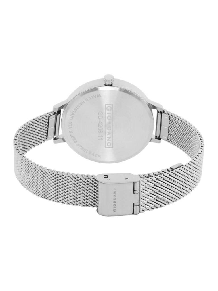Analog Wrist Watch For Women Stylish Metal Strap With Water Resistant 3 Hand Mechanism For Girls & Ladies To Comp : GD-4208-11