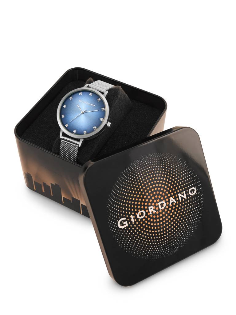 Analog Wrist Watch For Women Stylish Metal Strap With Water Resistant 3 Hand Mechanism For Girls & Ladies To Comp : GD-4208-11
