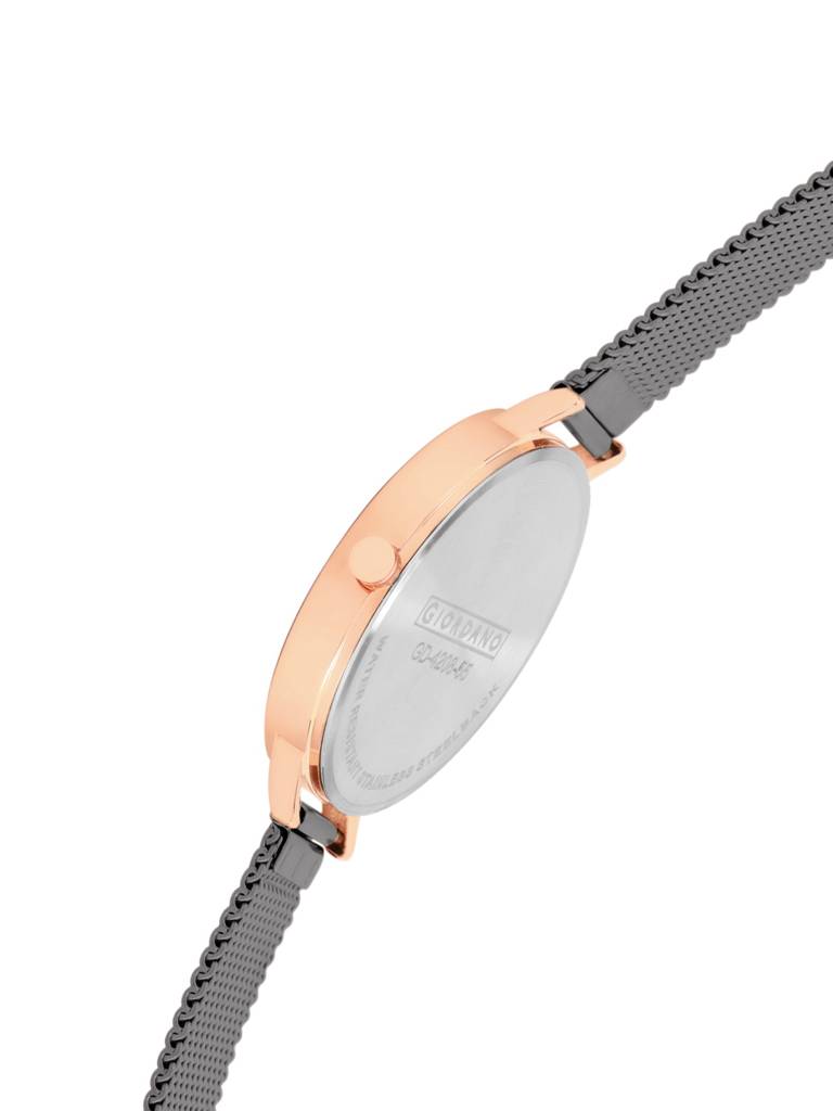 Analog Wrist Watch For Women Stylish Metal Strap With Water Resistant 3 Hand Mechanism For Girls & Ladies To Comp : GD-4208-55