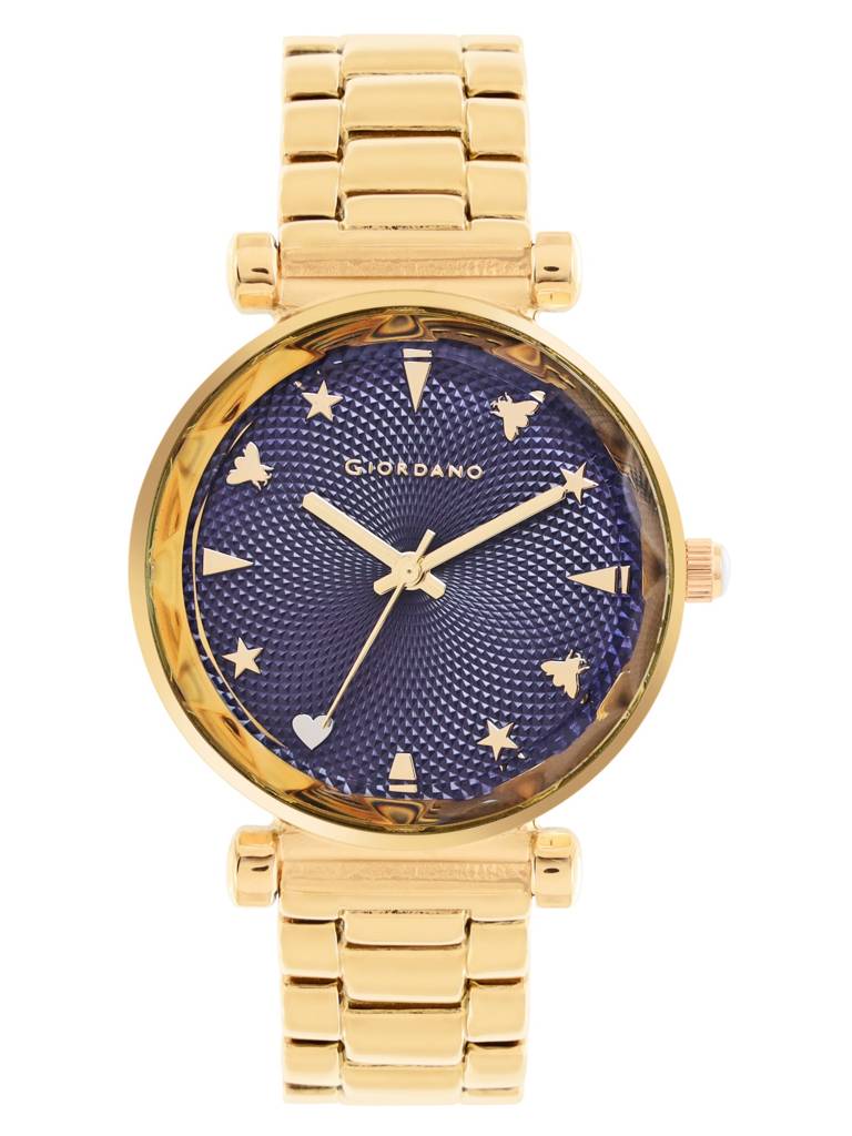 Analog Wrist Watch For Women Stylish Metal Strap With Water Resistant 3 Hand Mechanism For Girls & Ladies To Comp : GD-4211-55