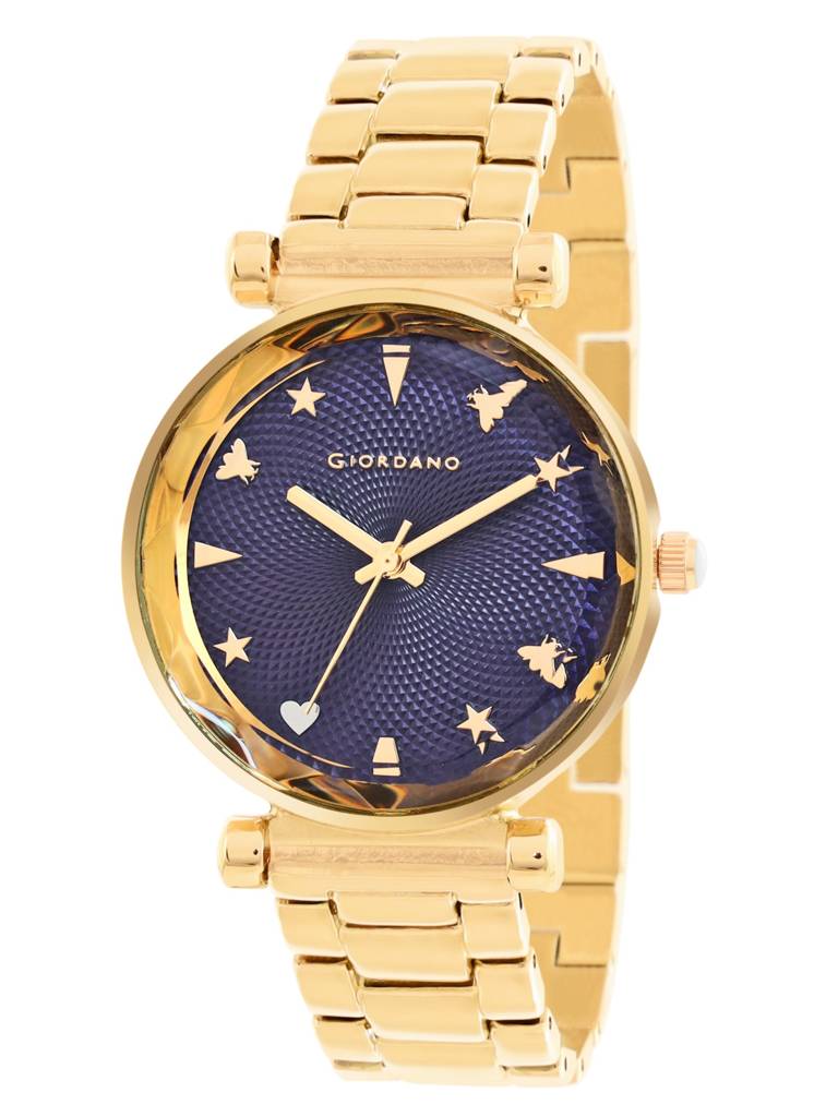 Analog Wrist Watch For Women Stylish Metal Strap With Water Resistant 3 Hand Mechanism For Girls & Ladies To Comp : GD-4211-55