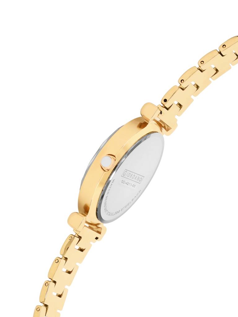 Analog Wrist Watch For Women Stylish Metal Strap With Water Resistant 3 Hand Mechanism For Girls & Ladies To Comp : GD-4211-55