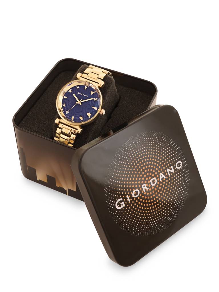 Analog Wrist Watch For Women Stylish Metal Strap With Water Resistant 3 Hand Mechanism For Girls & Ladies To Comp : GD-4211-55