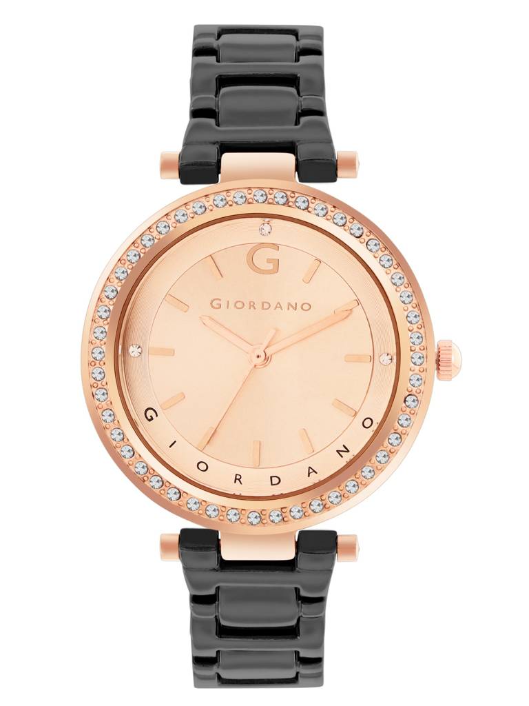 Analog Wrist Watch For Women | Stylish Metal Strap With Water Resistant 3 Hand Mechanism For Girls & Ladies To Co : GD-4212-55