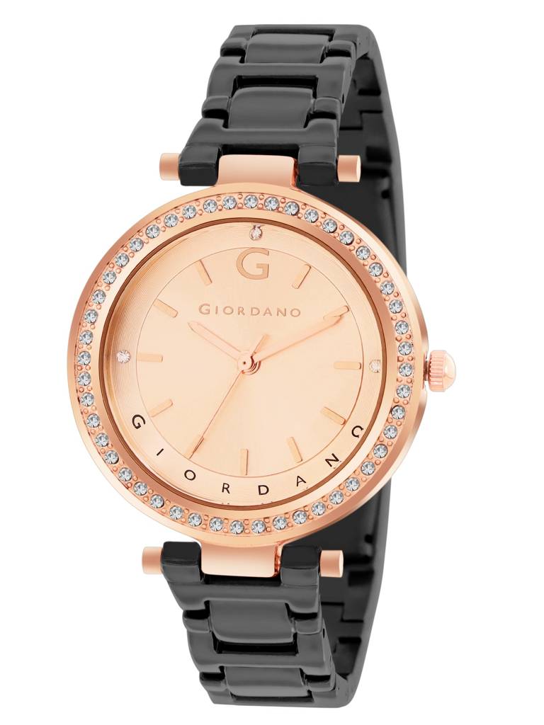 Analog Wrist Watch For Women | Stylish Metal Strap With Water Resistant 3 Hand Mechanism For Girls & Ladies To Co : GD-4212-55