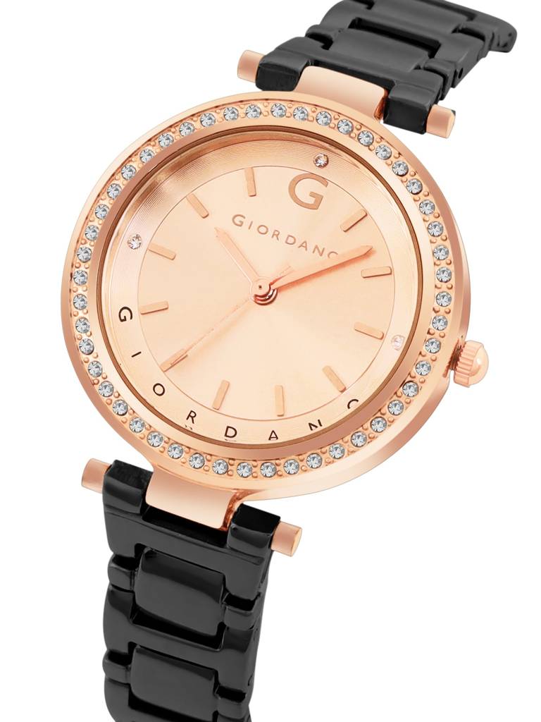 Analog Wrist Watch For Women | Stylish Metal Strap With Water Resistant 3 Hand Mechanism For Girls & Ladies To Co : GD-4212-55
