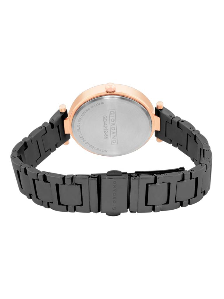 Analog Wrist Watch For Women | Stylish Metal Strap With Water Resistant 3 Hand Mechanism For Girls & Ladies To Co : GD-4212-55