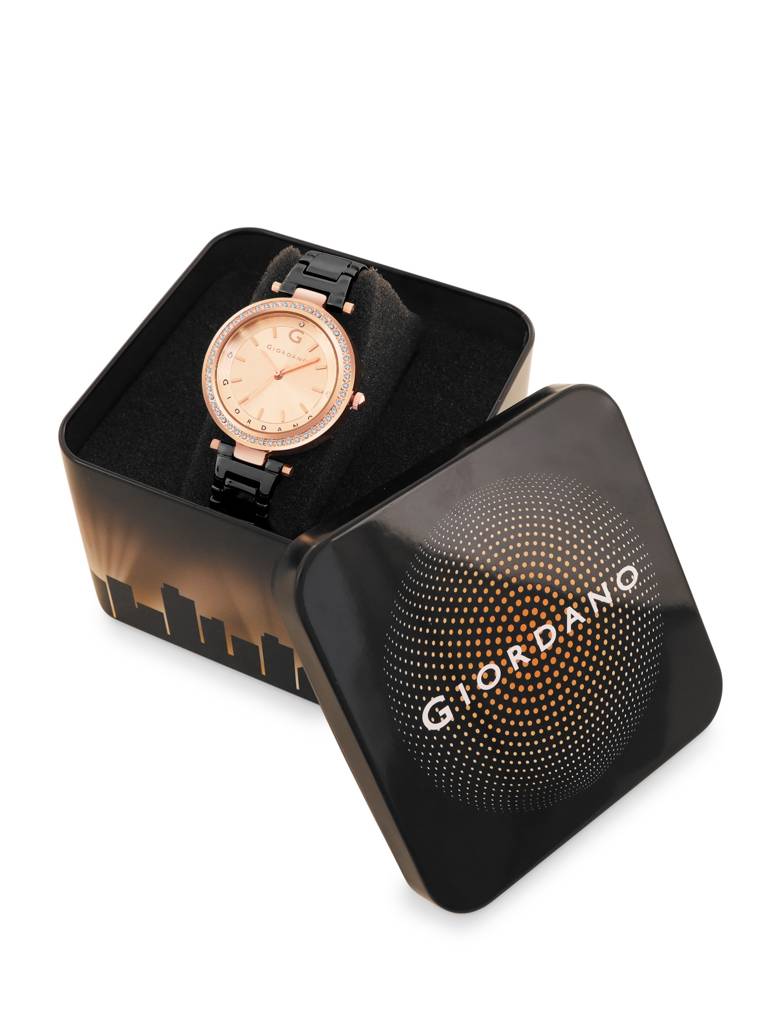 Analog Wrist Watch For Women | Stylish Metal Strap With Water Resistant 3 Hand Mechanism For Girls & Ladies To Co : GD-4212-55