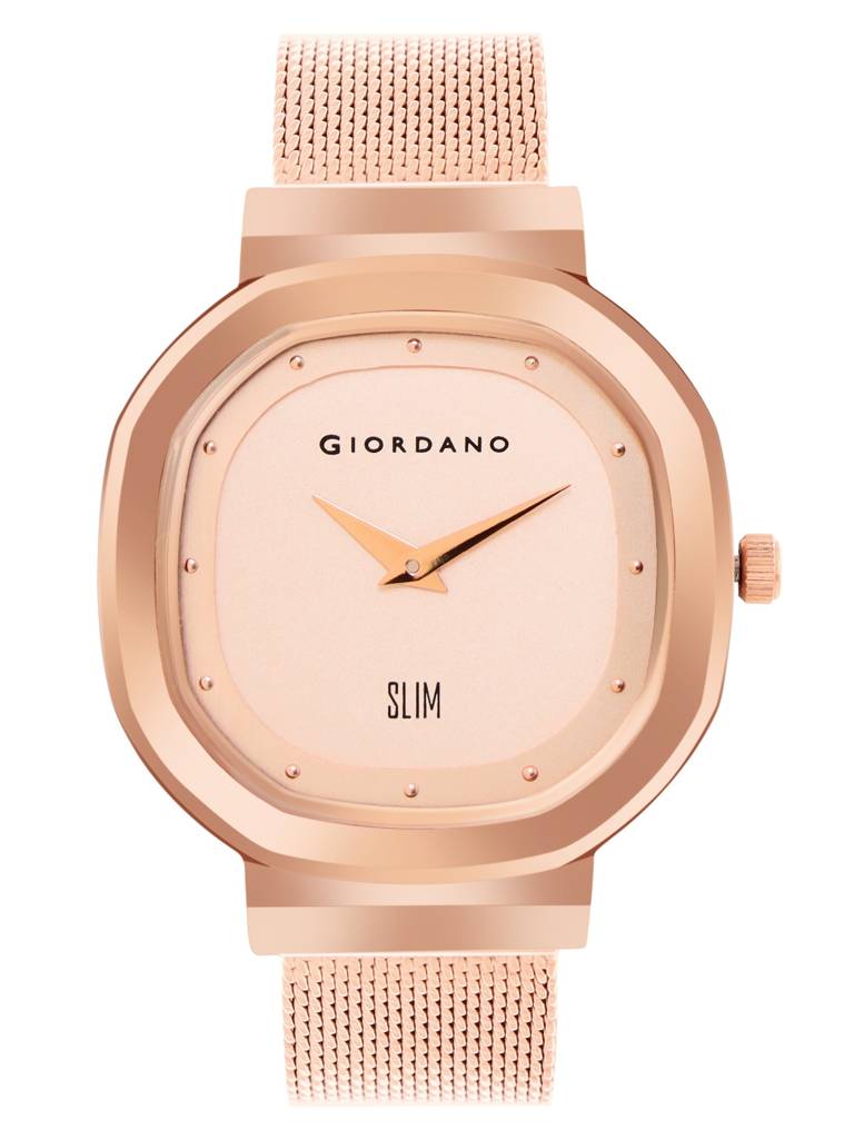 Analog Wrist Watch For Women Stylish Metal Strap With Water Resistant 3 Hand Mechanism For Girls & Ladies To Com : GD-60014-11